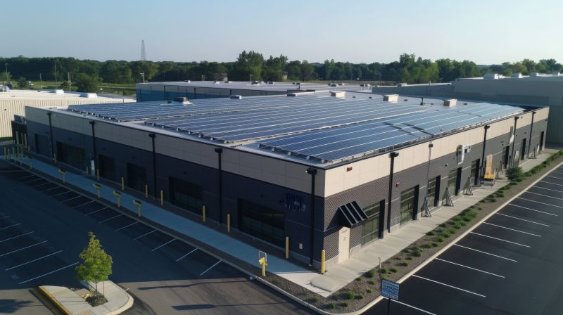 Commercial Solar Installation detail